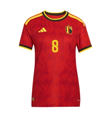 Belgien Youri Tielemans #8 Hjemmebanetrøje Dame VM 2026 Kortærmet